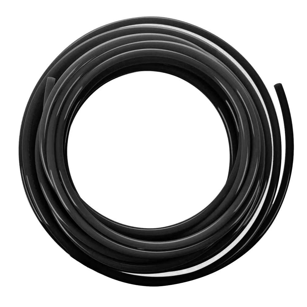 Pneumatic Tubing For Air Tools And Water Transfer For Pros One Quarter Inch PU Line Hose Black 39.4 Feet 12 Meters for air compressors