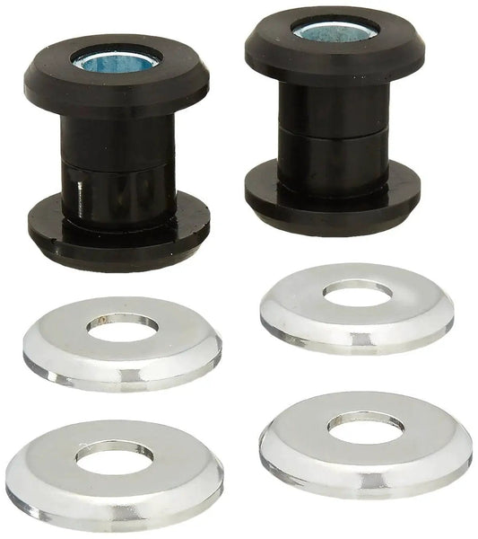 Polyurethane Riser Bushing Kit 08-029 For Motorcycle Handlebars Gives Tighter Feel And Reduces Vibration Includes High Quality Bushings Chrome Handlebar Retainer Washers And Steel Inner Sleeves By Arlen Ness