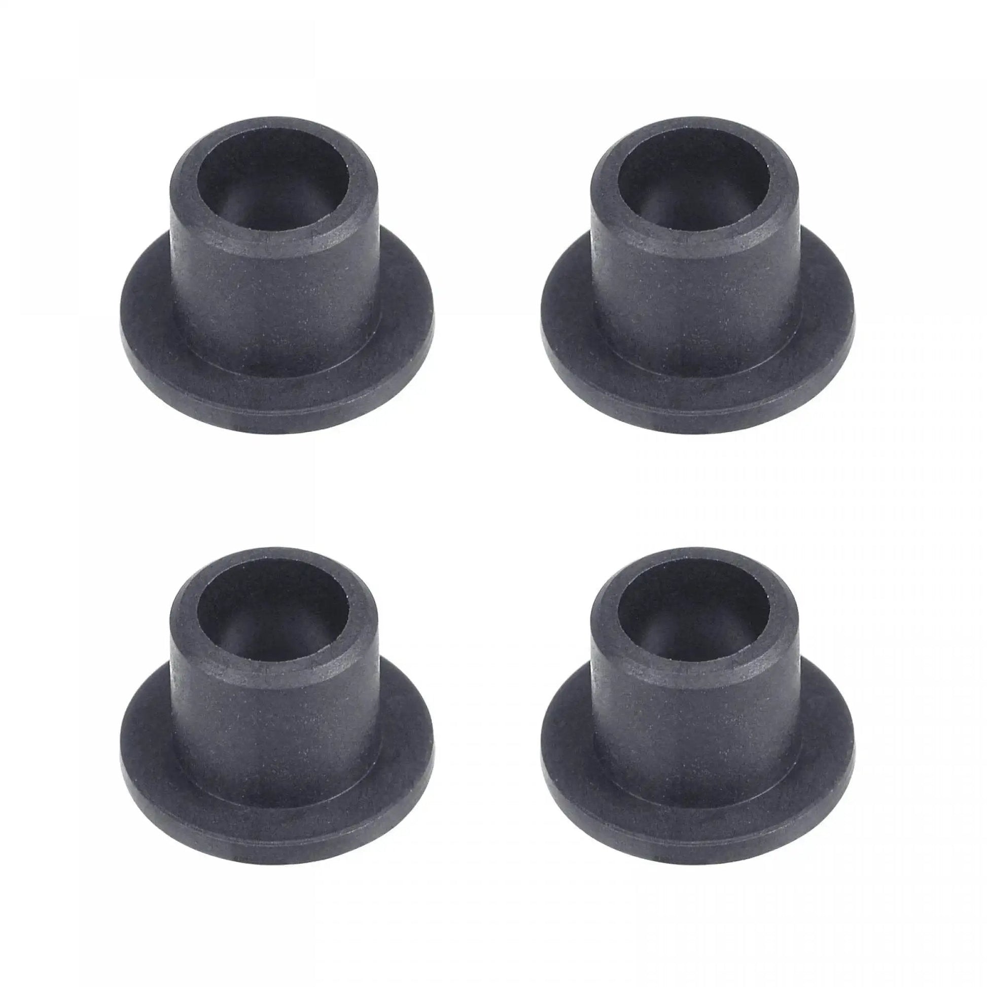 Flanged Sleeve Bearings 5mm Bore 7mm OD 7mm Length POM Self Lubricating Wrapped Oilless Bushings Black 4 Pieces for machinery use