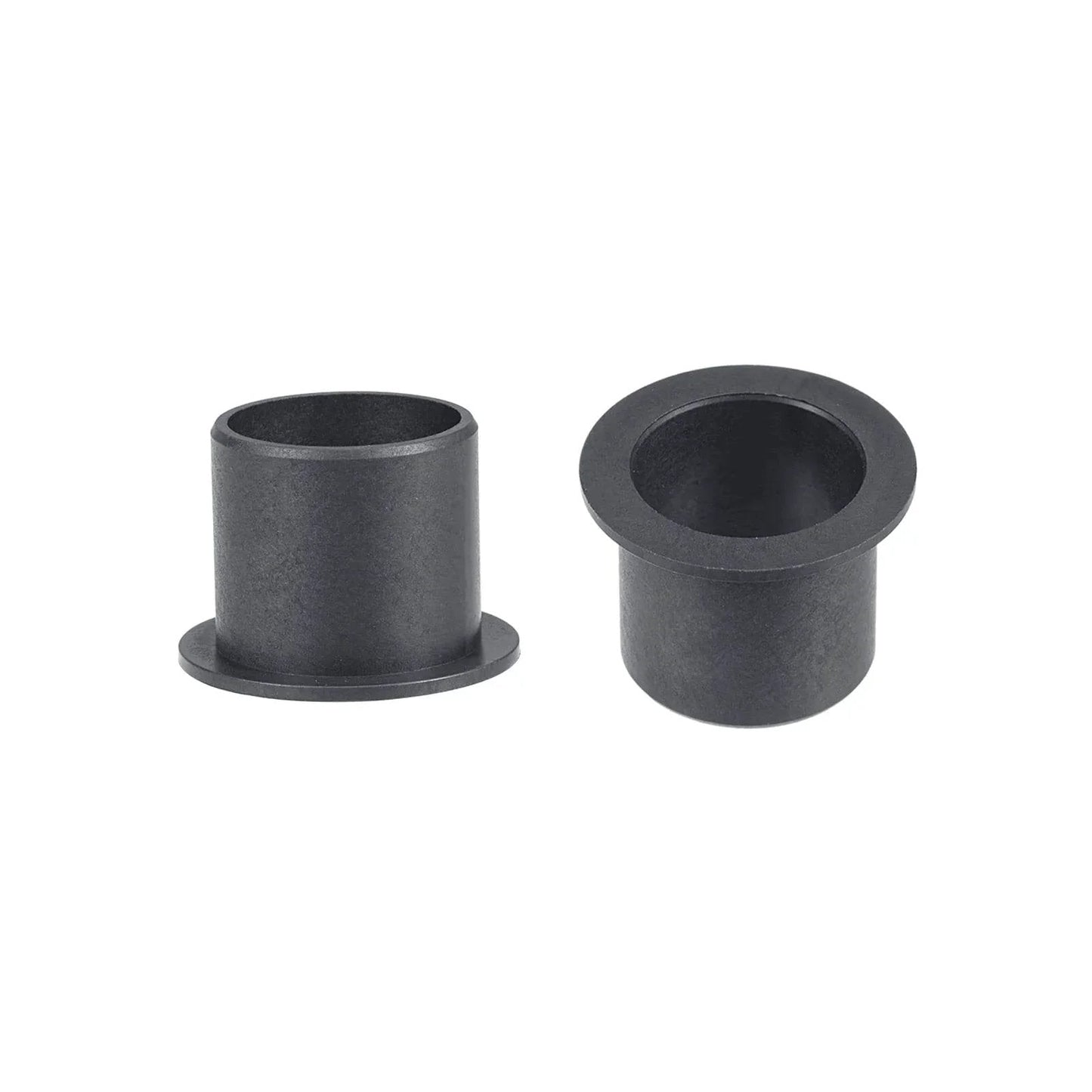 Flanged Sleeve Bearing 20mm Bore 23mm OD 21mm Length POM Self Lubricating Oilless Wrapped Black Bushings
