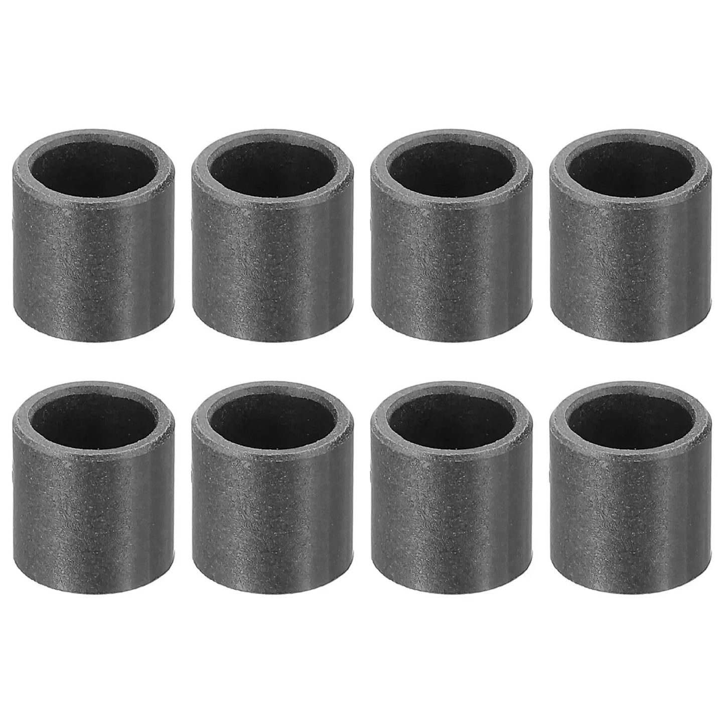 8 Pcs POM Sleeve Bearing Bushings 6mm ID 8mm OD 8mm Length Oil Free Self Lubricating Black Plastic Bearings in a row