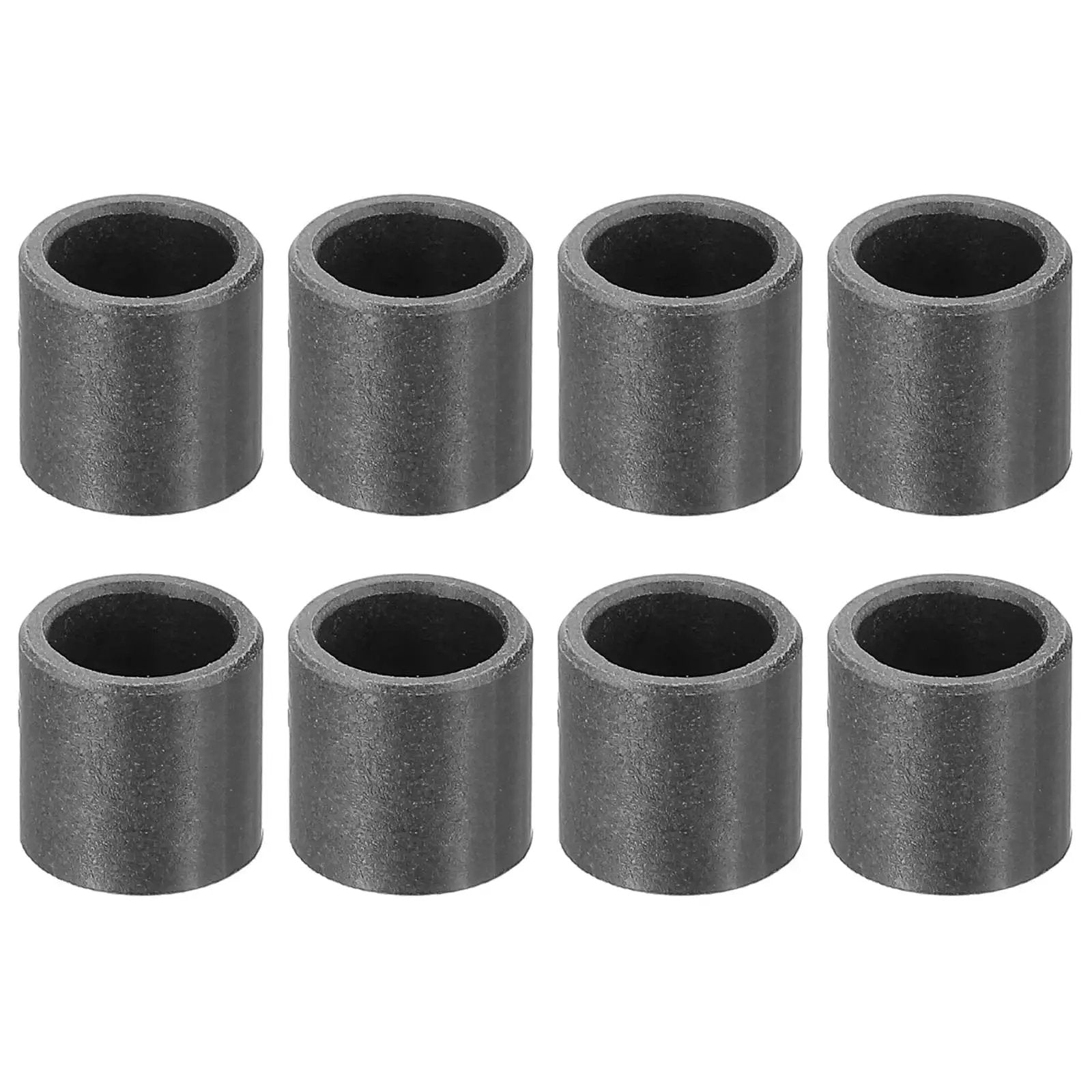 8 Pcs POM Sleeve Bearing Bushings 6mm ID 8mm OD 8mm Length Oil Free Self Lubricating Black Plastic Bearings in a row