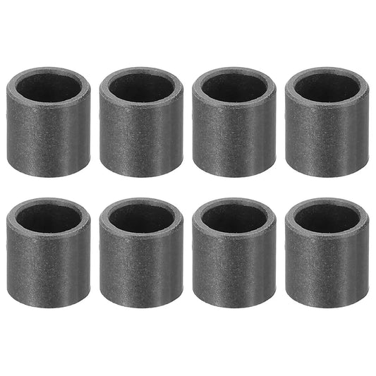 8 Pcs POM Sleeve Bearing Bushings 6mm ID 8mm OD 8mm Length Oil Free Self Lubricating Black Plastic Bearings in a row