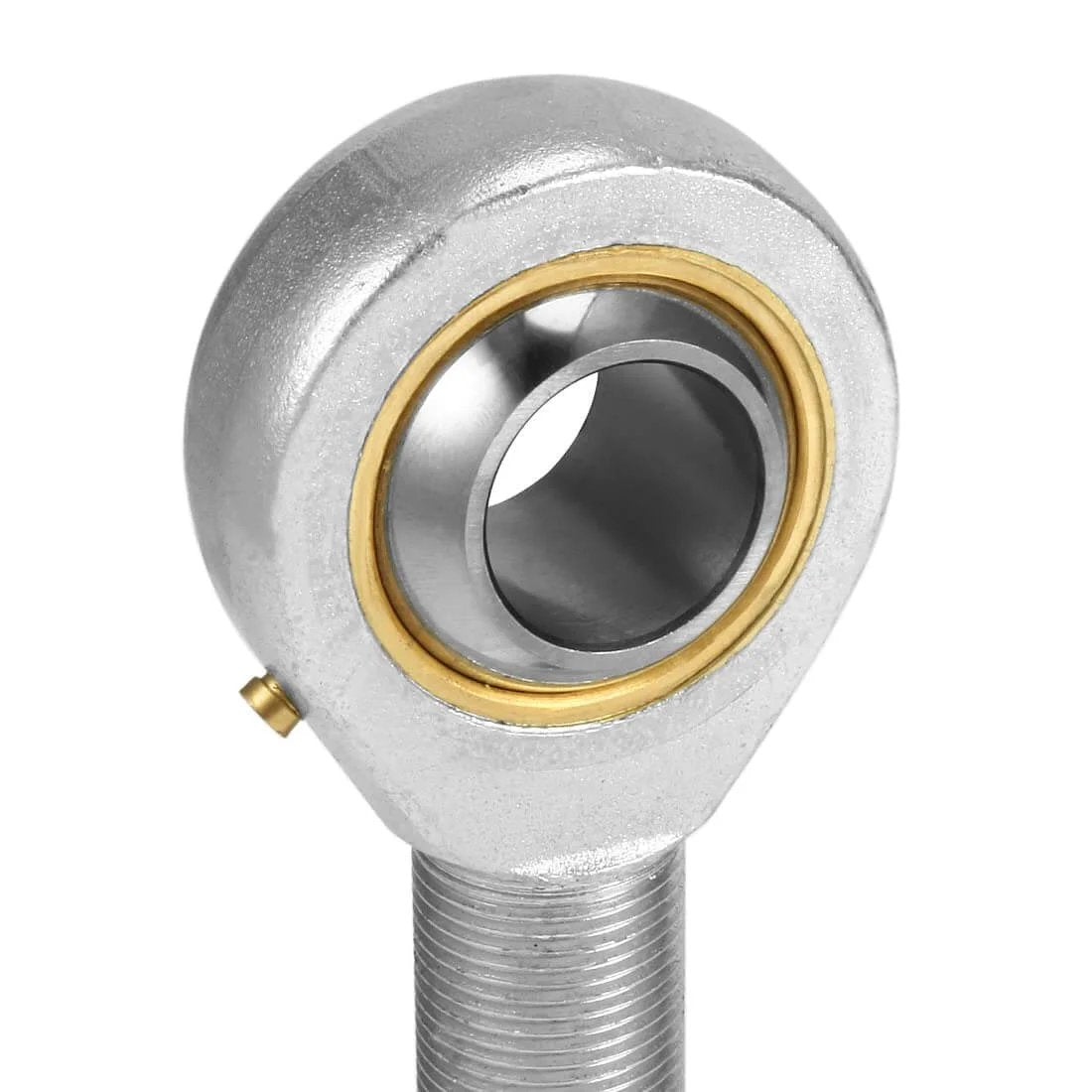POSB8 Rod End Bearing with 1/2 Inch Bore and 1/2-20 Right Hand Thread, self-lubricating male Heim joint rod end close-up