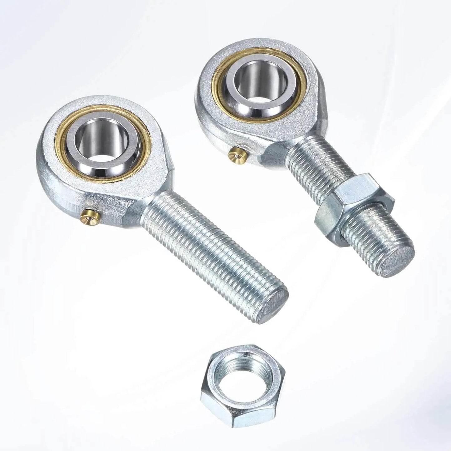 4 Pack POSB8 Rod End Bearings With 1/2 Inch Bore And 1/2-20 Left Hand Thread Self Lubricating Steel Joint With Jam Nuts