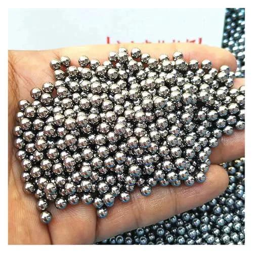Hand holding a pile of 500pcs Precision Aluminum Balls Diameter 4mm Solid Smooth Ball Spherical Bead(4.0mm - 500pcs)
