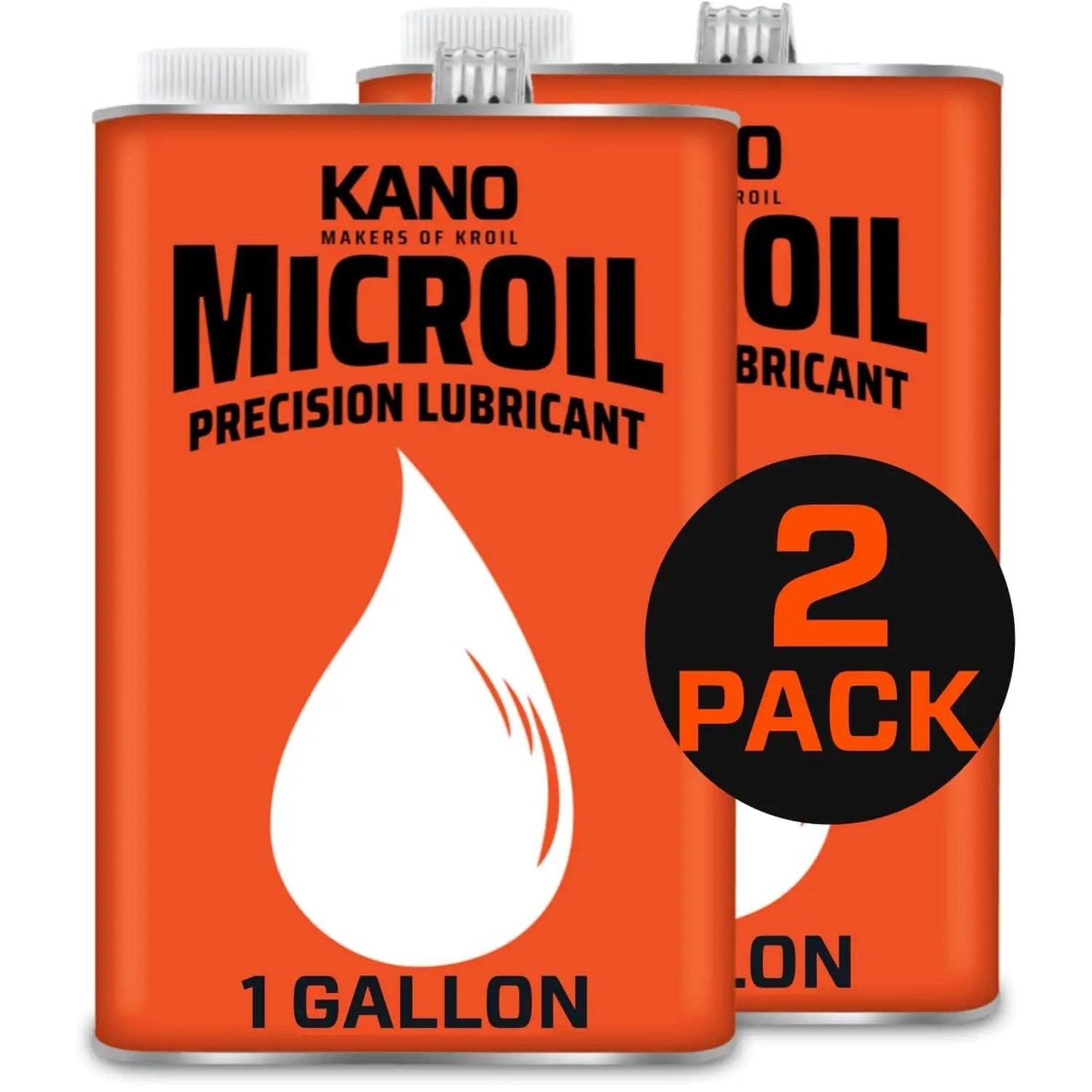 Low Viscosity Drip Oil For Small Mechanisms And Timepieces From Kroil Microil container 1-gallon 2-pack front view