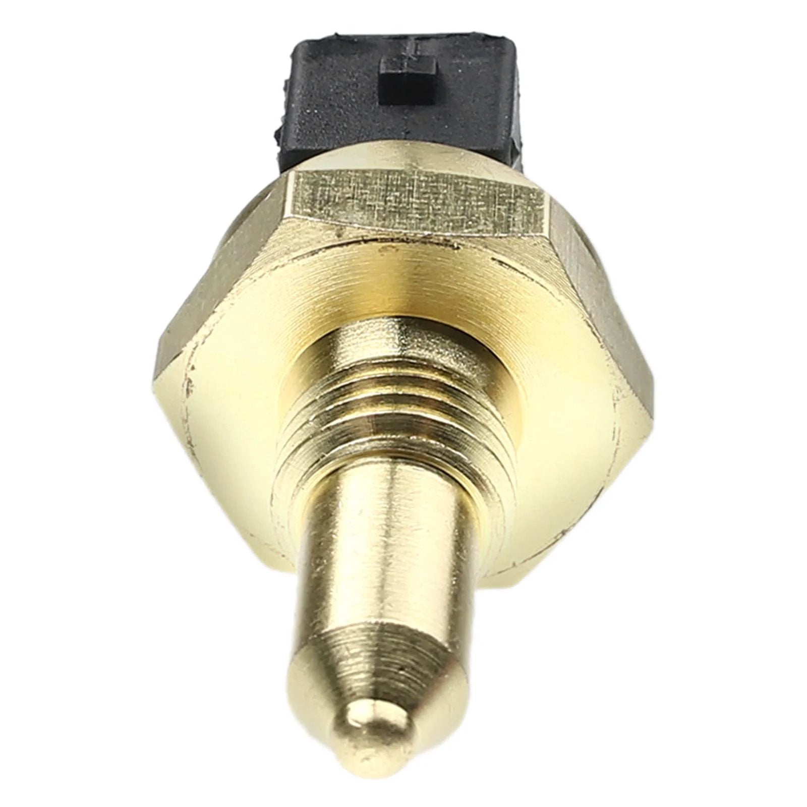 Premium Coolant Temperature Sensor Fits BMW 128i Through 760Li And Land Rover Models for smooth engine readings, showing front view of the sensor.