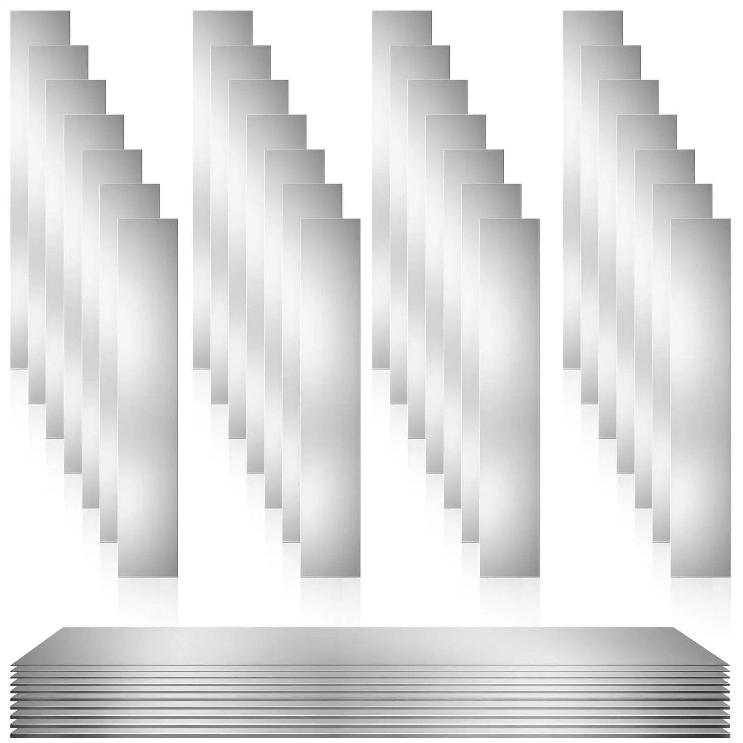 Premium Pro Grade 304 Stainless Steel Shim Stock Set 30 Pcs For Leveling And Gap Filling 1 Inch Width By 6 Inch Length With Multi Thickness