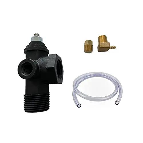Pressure Regulator Valve Kit For Convertible Jet Pumps Compatible With Everbilt DP250 DP370C DP550C AUTODP250 with brass fittings and tubing