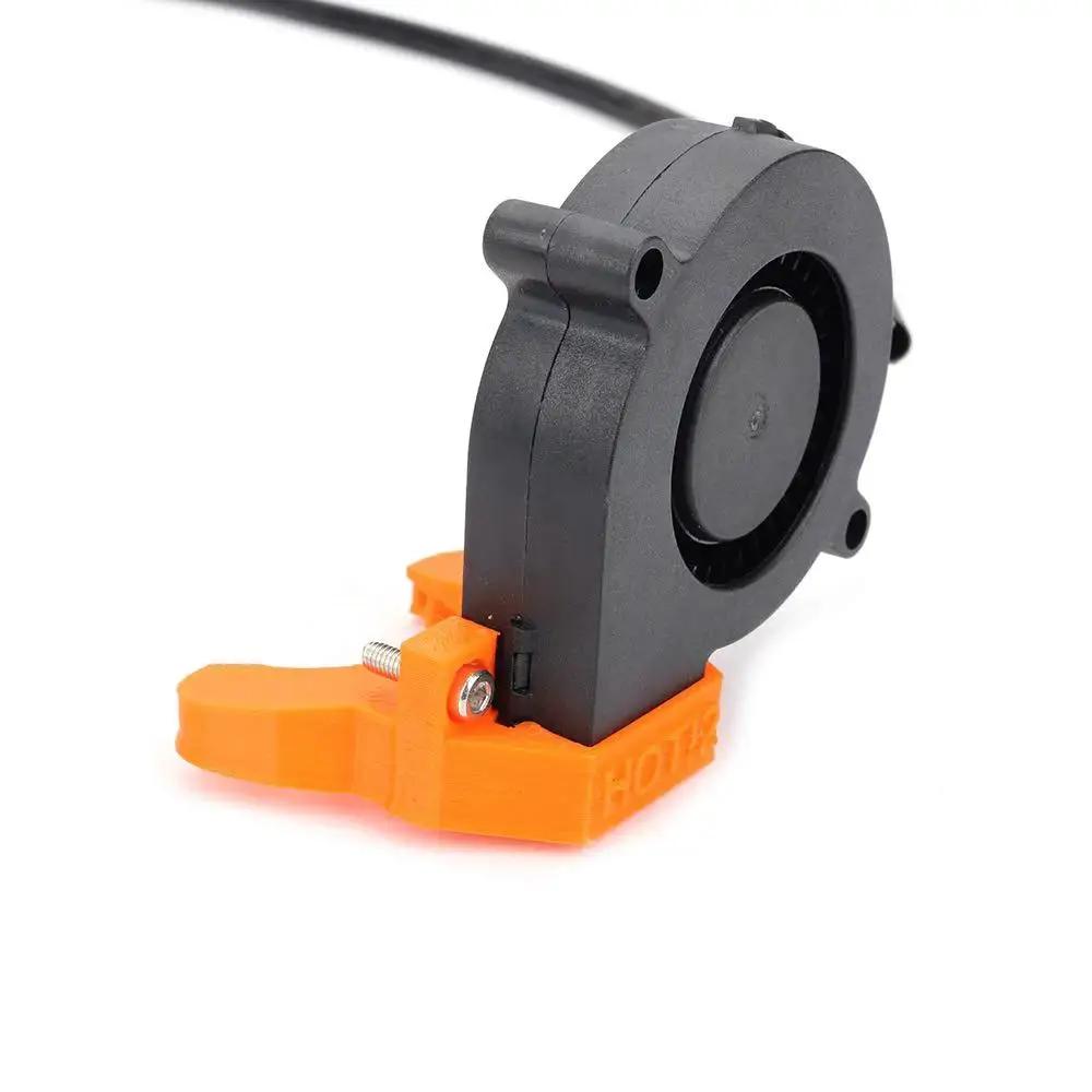 Two Pack Blower Fan 5015 50x50x15mm for Prusa I3 MK3 MK3S extruder hotend cooling, sleeve bearing, 5V DC 0.35A, side view