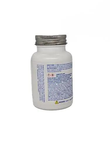 Side view of Economical PTFE Thread Sealant For Fittings And Piping That Seals Under Pressure In Air Oil Diesel And Hydraulic Systems, 4 oz jar