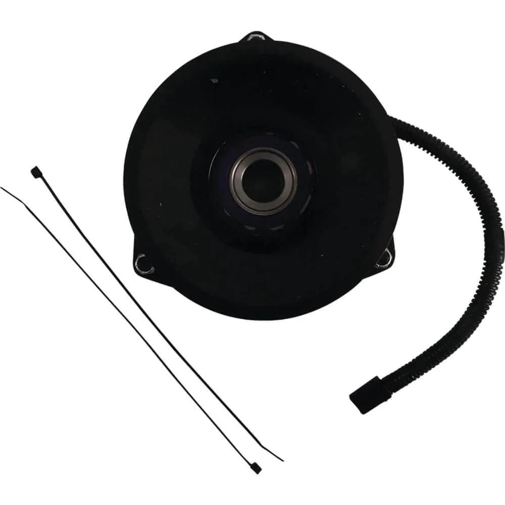 Top view of Pto Clutch 1 Inches Id Counter Clockwise By Parts X0918 Am38404 Magtjd3 showing pulley and wires