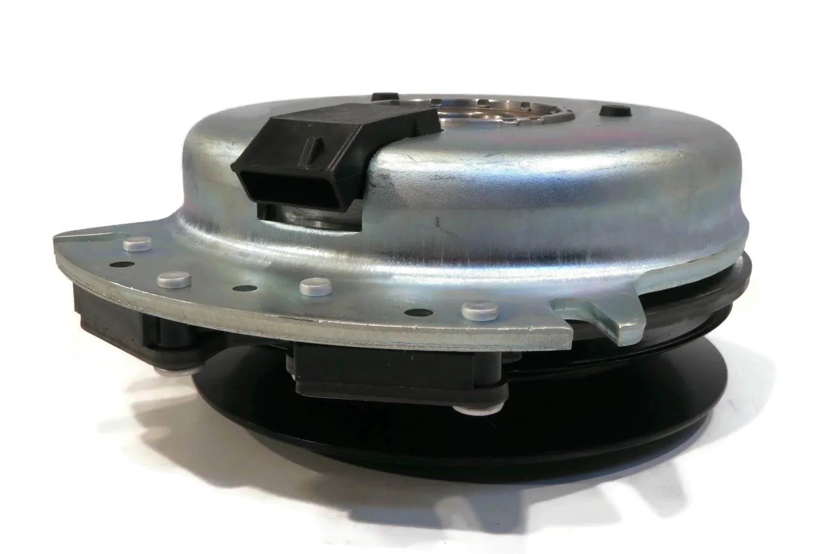 Side view of PTO Clutch Compatible with Warner 5218-222 5218222, pulley and housing visible.