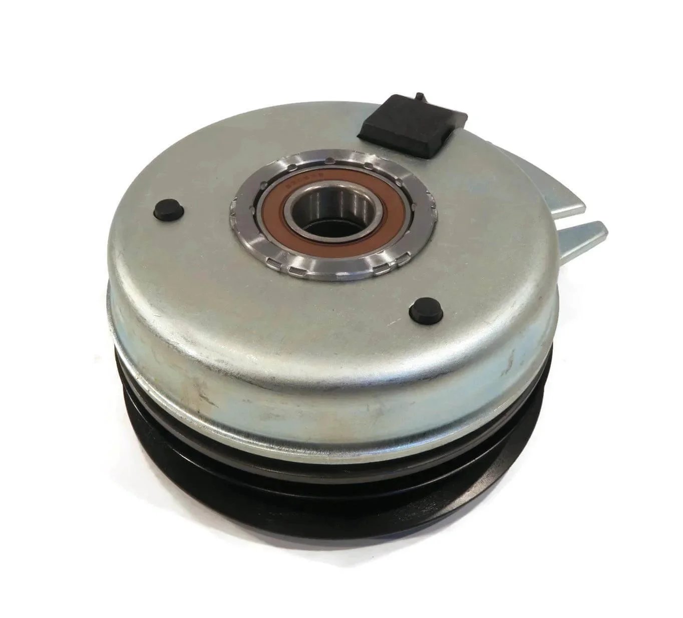 PTO Clutch with Wire Harness for Hustler FasTrak with 54" Deck 928291, 928502 showing front view with metal housing.