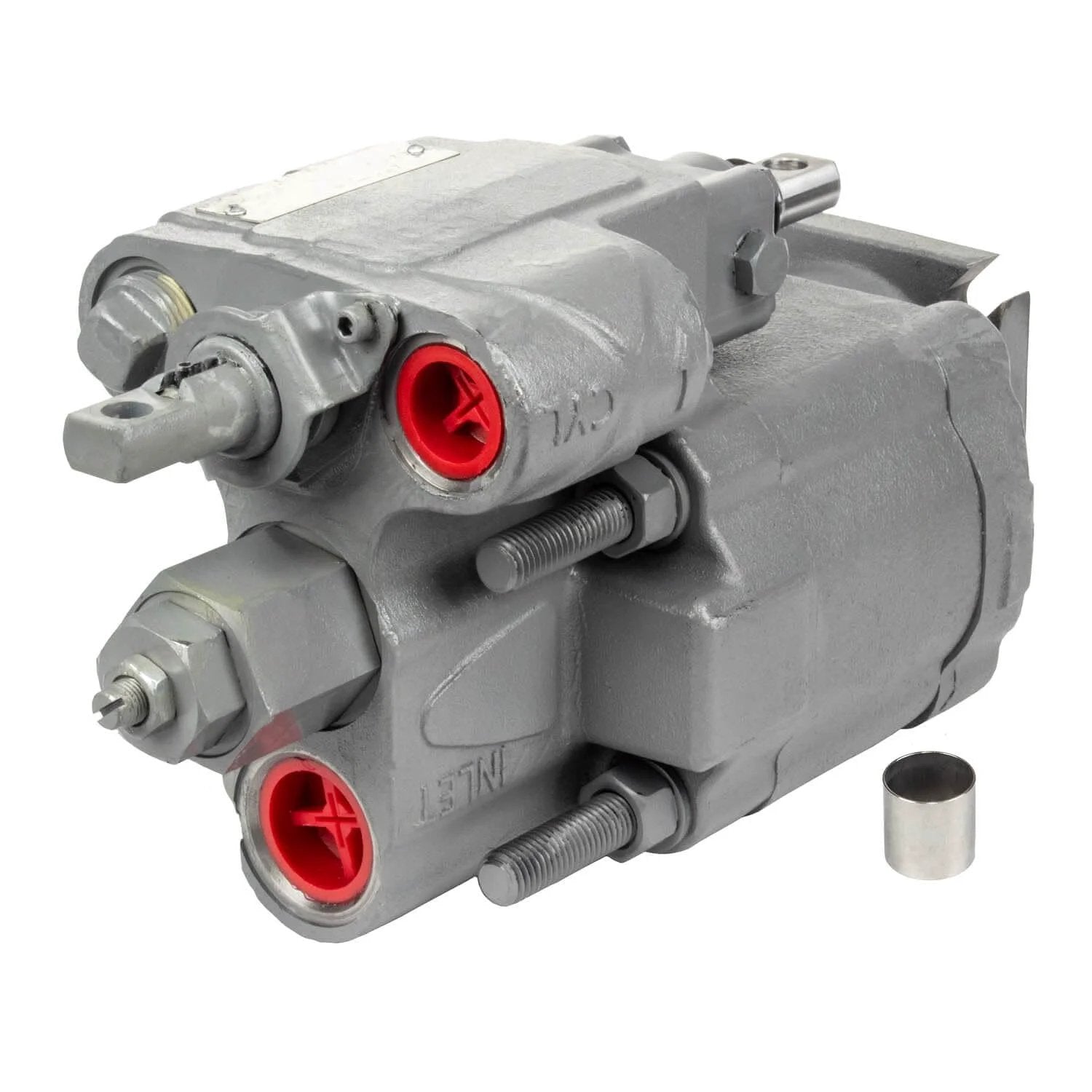 PTO Dump Pump Hydraulic Gear Pump C102 Series 49 GPM @ 1800 RPM, 3000 PSI Direct Mount showing side view with input shaft