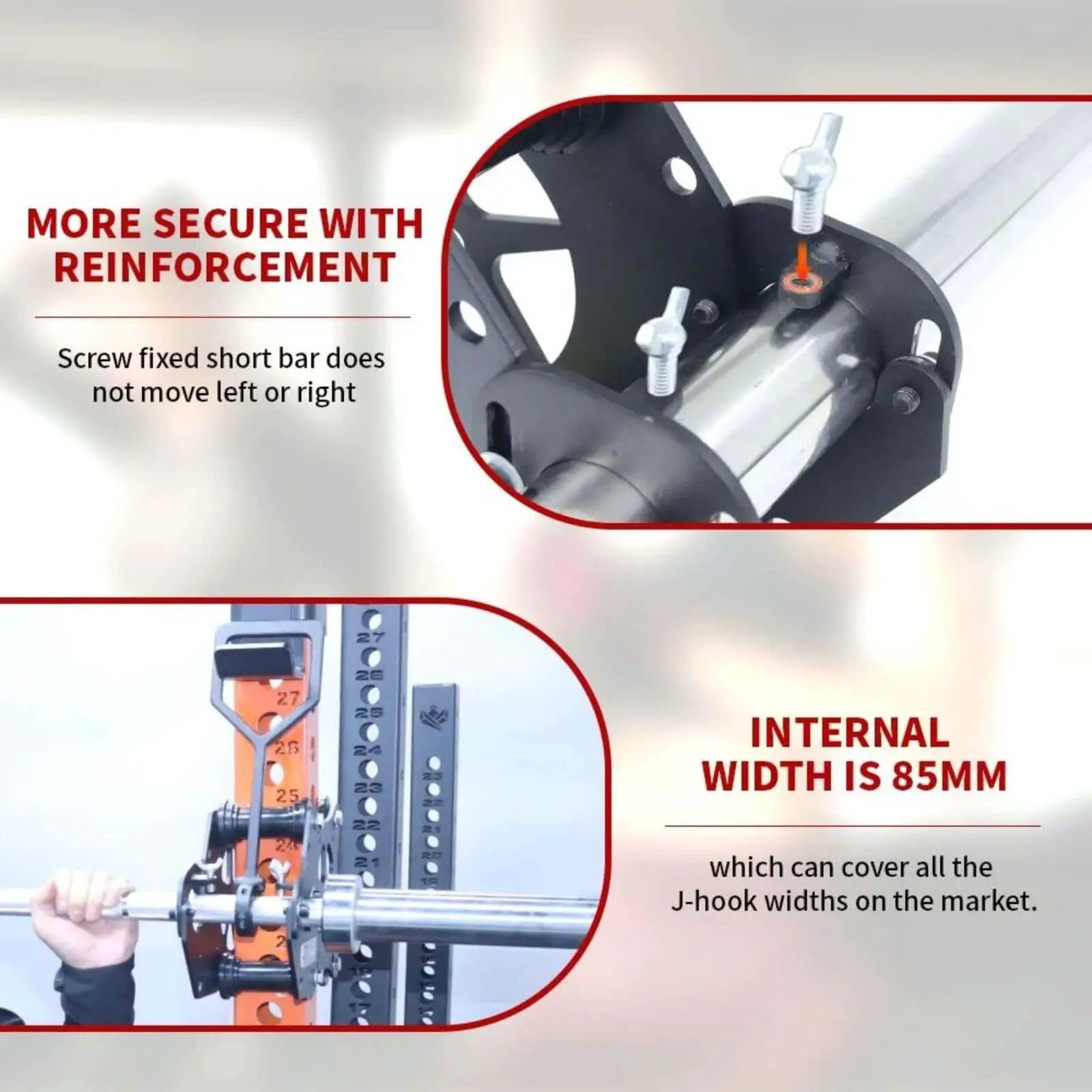 Pulley System For Gym Power Rack Attachments Smith Machine Cable Crossovers And Multifunction Training Kit with reinforcement detail