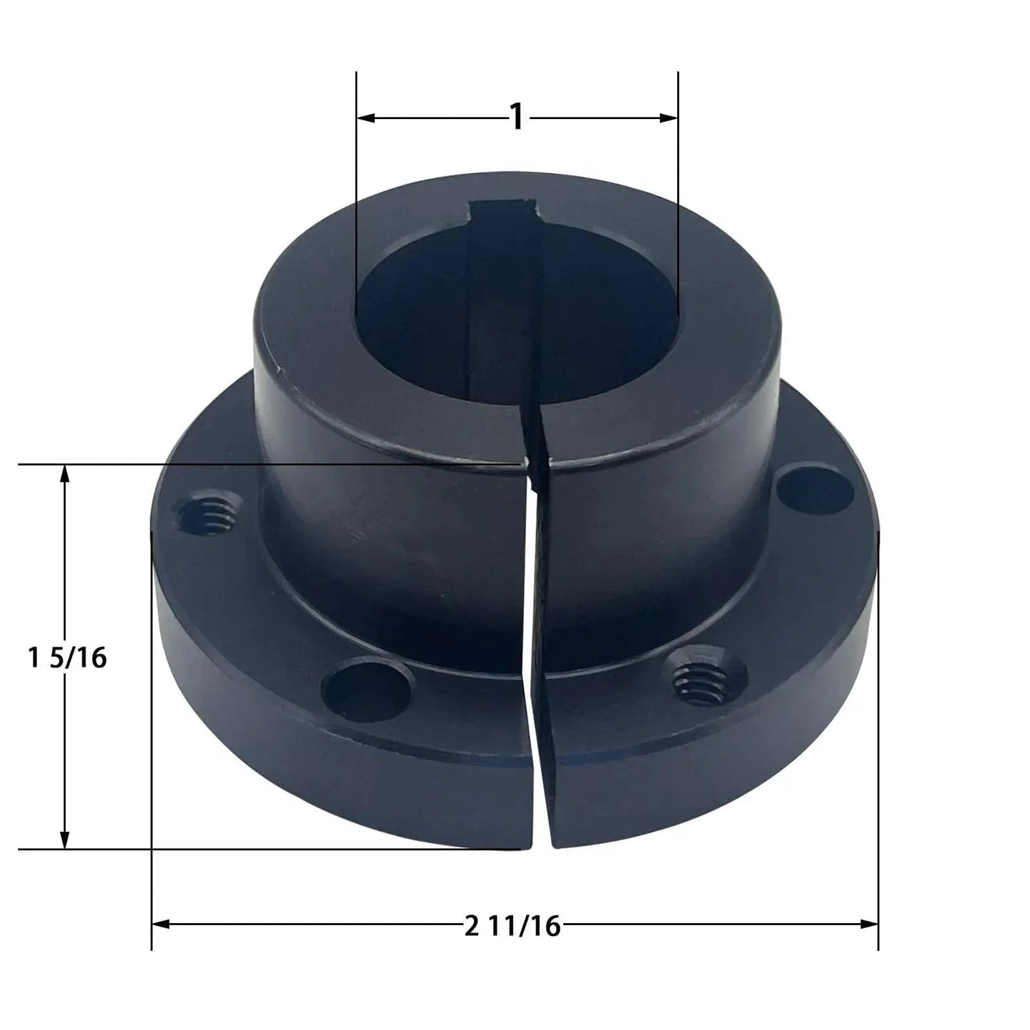 SH Style Quick Disconnect Bushing For Pulleys With 1 Inch Bore Carbon Steel Cast Construction Locking QD Bushing SH Type