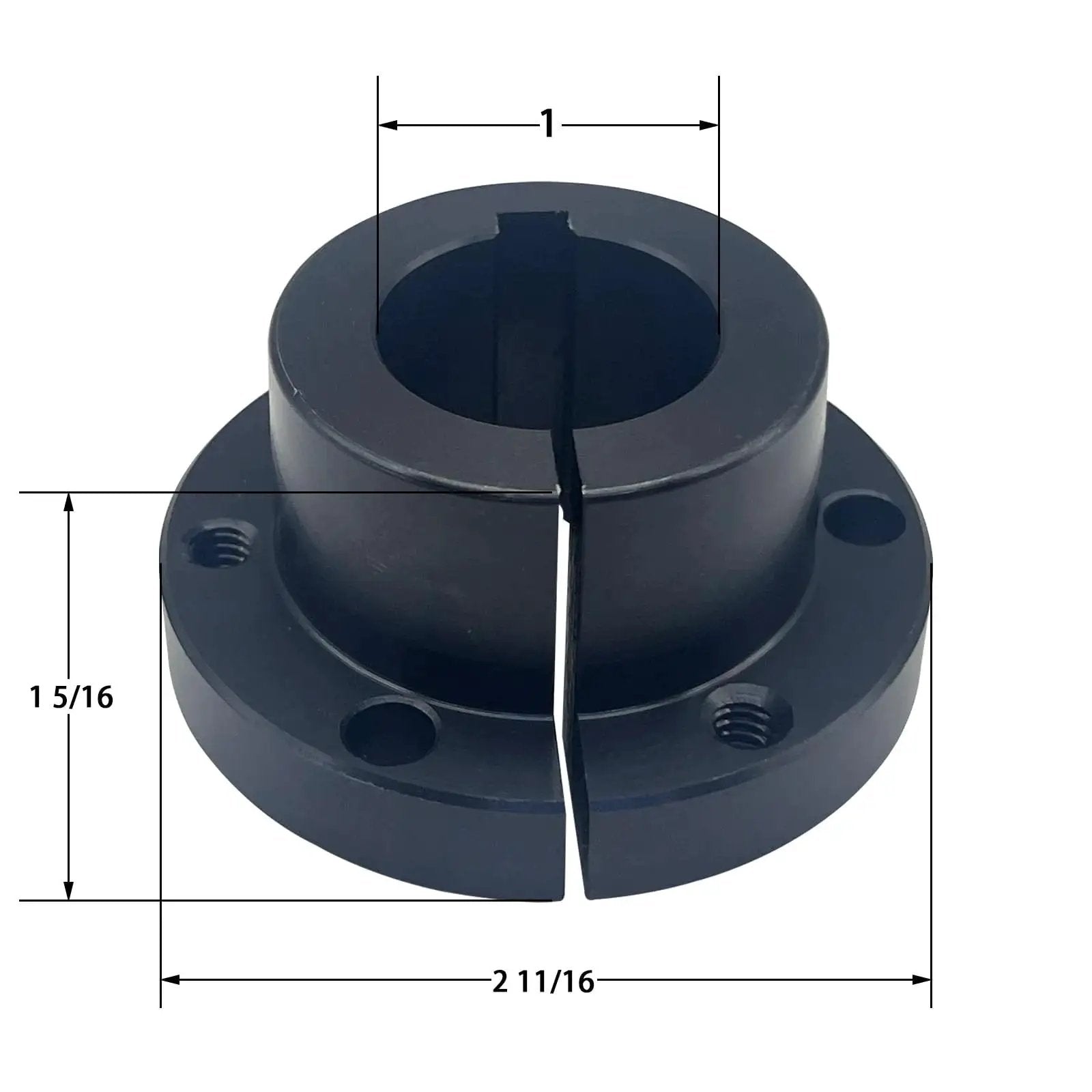 SH Style Quick Disconnect Bushing For Pulleys With 1 Inch Bore Carbon Steel Cast Construction Locking QD Bushing SH Type