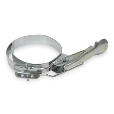 Quick Release Hose Clamp Galvanized Steel Silver Inside Diameter 4 Inch Width Seven Eighths Inch Ideal For Water Air Fuel And Coolant Lines