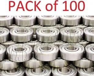 100-Pack R6ZZ-C3 DZW Ball Bearings - C3 clearance