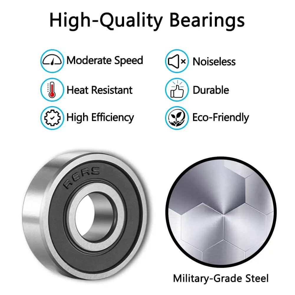R8 2RS Ball Bearings 12 Pack For Miniature Projects And Small Motors Double Rubber Sealed Deep Groove Bearings Bearing Steel SHKI