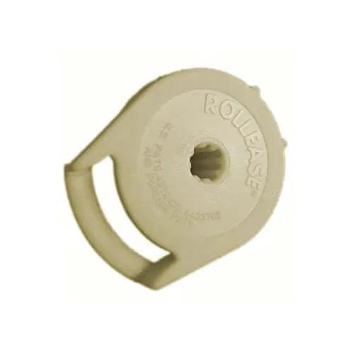 R8 Clutch for 1.25 inch Tube, in Natural, front view showing gear mechanism and natural finish, suitable for roller shades.