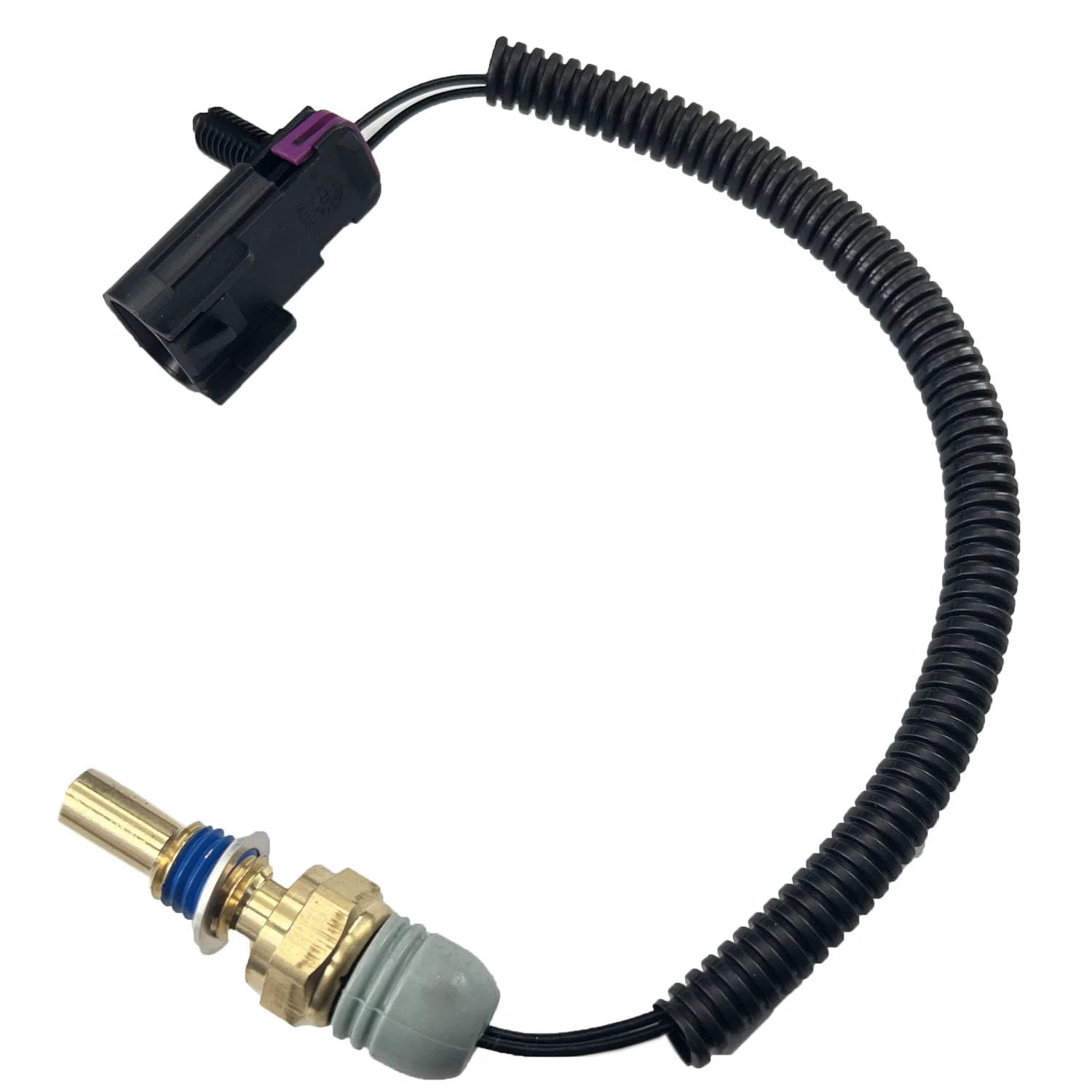 Radiator Coolant Temperature Sensor Pigtail Replacement for 2002 to 2005 GM Trailblazer, Envoy, and SUVs, featuring durable ABS construction.