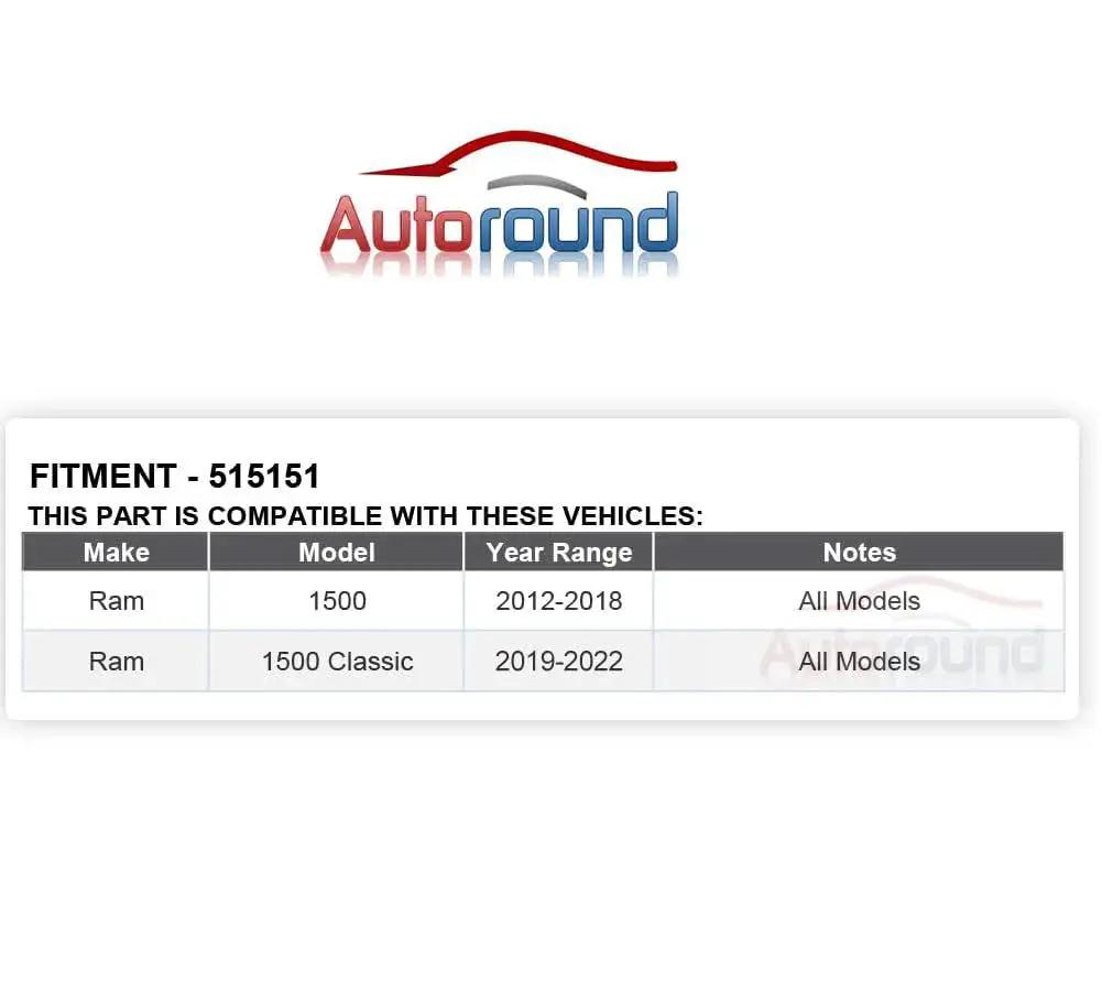 Compatibility chart for Front Wheel Hub And Bearing Assembly For Dodge Ram 1500 2012 2018 And Ram 1500 Classic 2019 2022