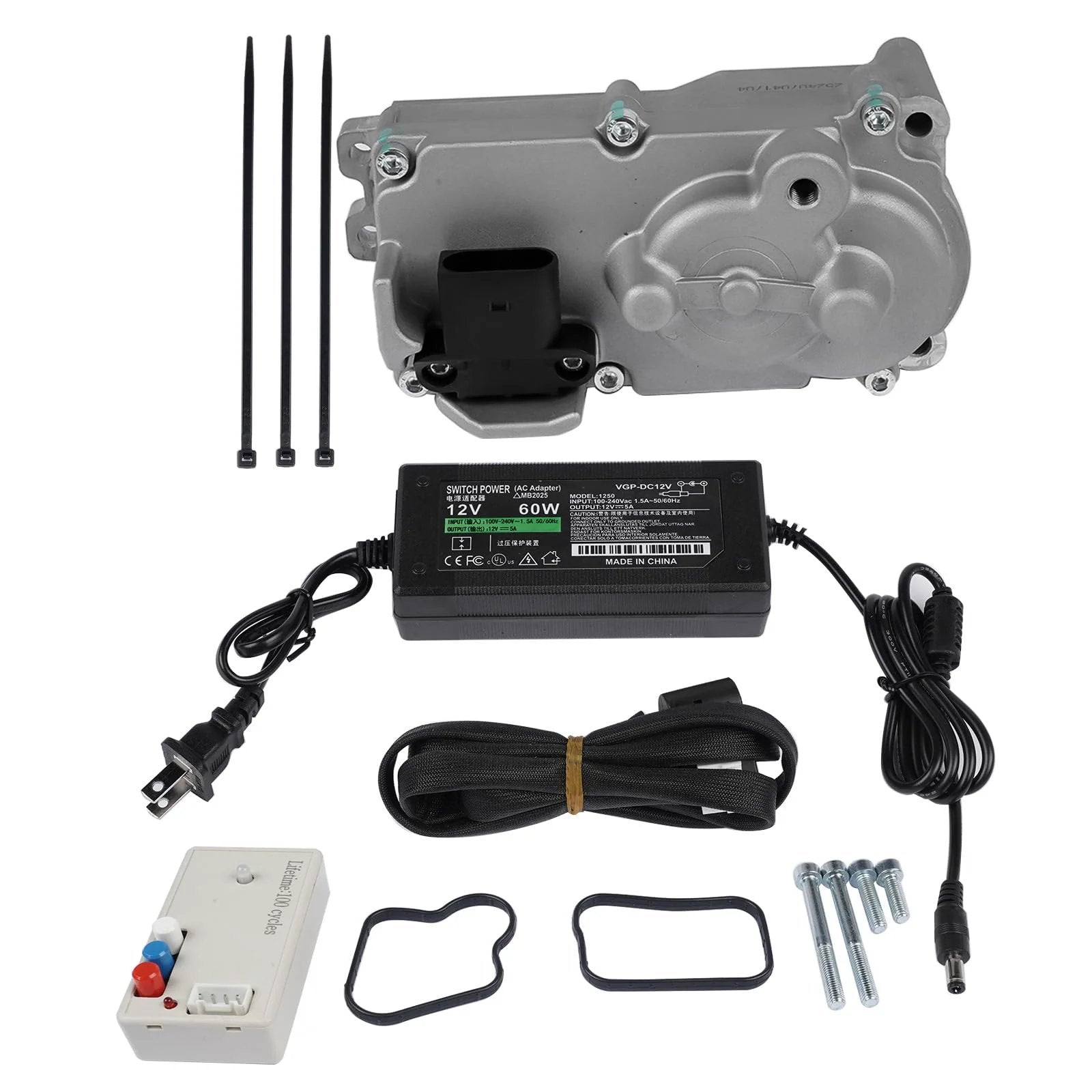 Ram 2500 3500 4500 5500 Turbo Actuator Calibrated Kit for 6.7 Cummins Diesel Engines with connectors and accessories.