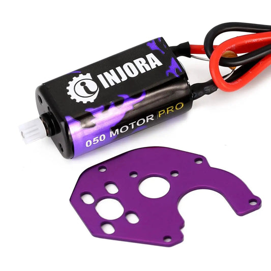 RC Brushed 050 50T Pro High Torque Motor With Mount For SCX24 1 24 Scale Crawler Upgrade Parts Gladiator Bronco C10 JLU