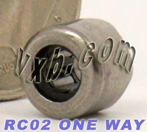 RC02 One-Way Needle Bearing/Clutch 1/8" x 9/32x0.236 inch Bearing