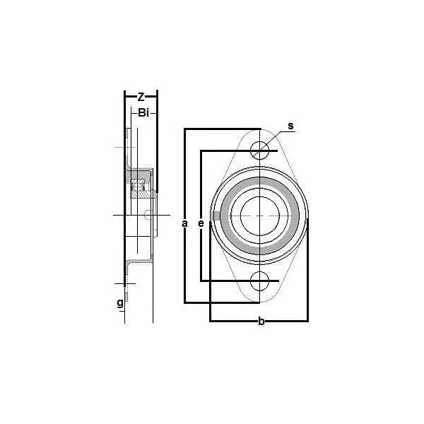 RCSMRFZ-16S Bearing Flange Insulated Pressed Steel 2 Bolt 1 Inch