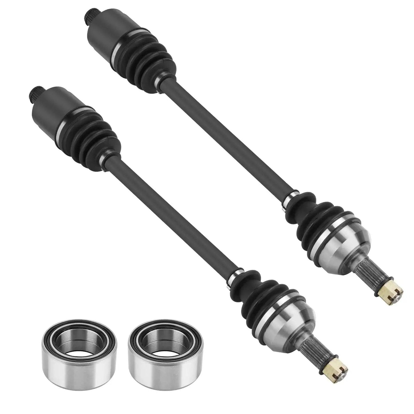 Two Pair Rear CV Axle Bearing Assembly Kit For Polaris General 1000 And RZR Series Including S 900 S 1000 S4 1000 EPS Trail S 900 Trail S 1000 EPS 2015 2022 With Wheel Bearings And Axle Shafts