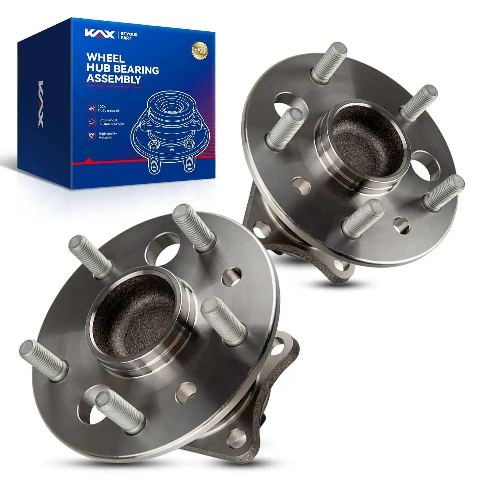 Rear Wheel Bearing Hub Assembly With ABS Compatible With Toyota Camry 2002-2011, Avalon 2005-2012, ES350 2007-2012, shown with packaging