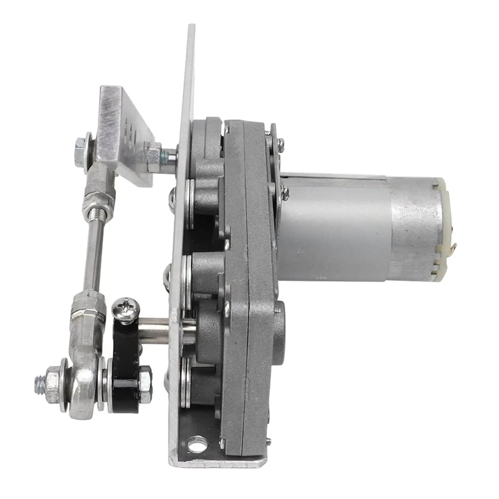 Side view of Reciprocating Linear Actuator With US Plug 100 To 240V Adjustable Speed 95 Times Per Minute, aluminum body, 10 to 130°