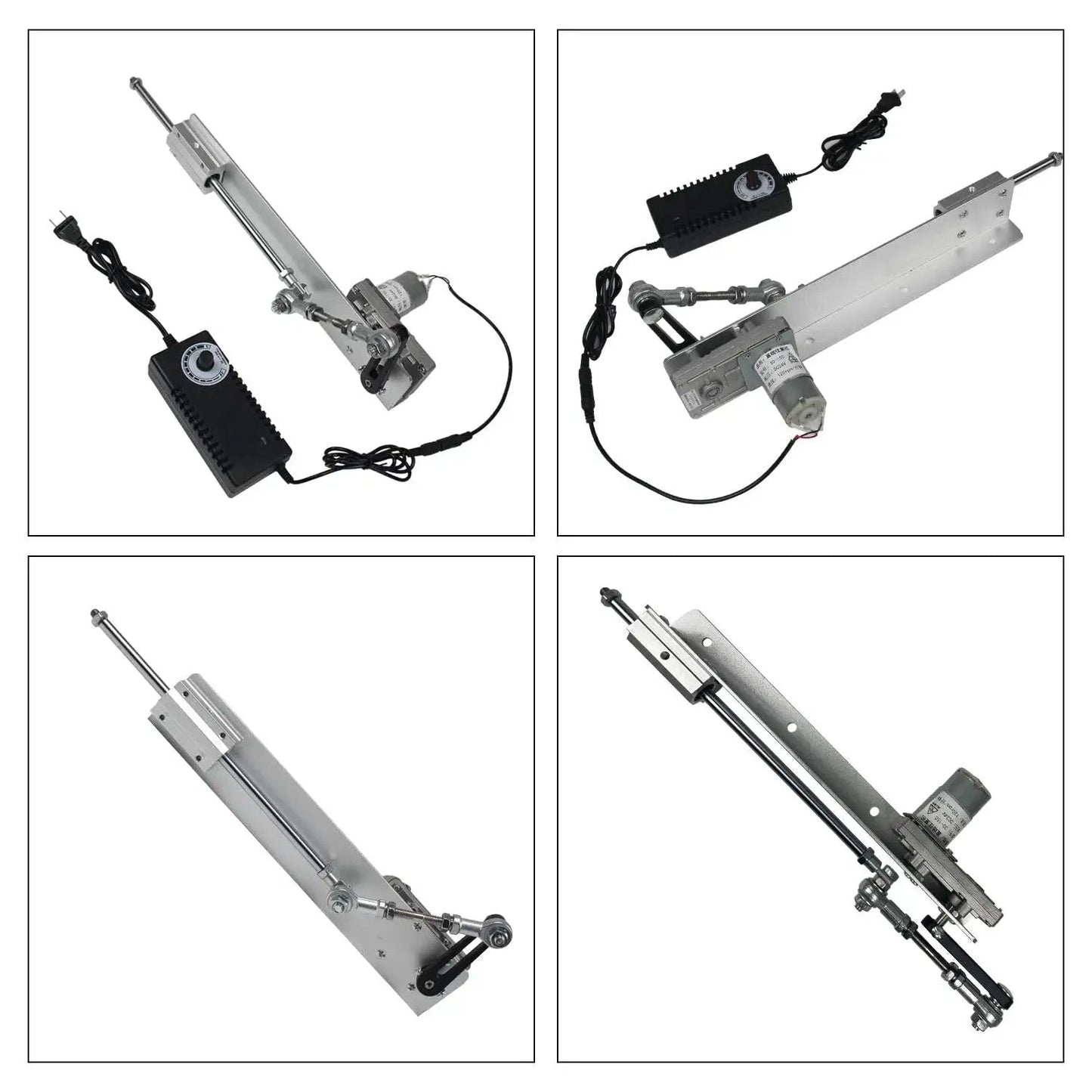 Reciprocating Linear Actuator With Adjustable Telescopic Rocker Arm Heavy Duty Gear Motor DC 24V Speed Controller And Regulation Adapter