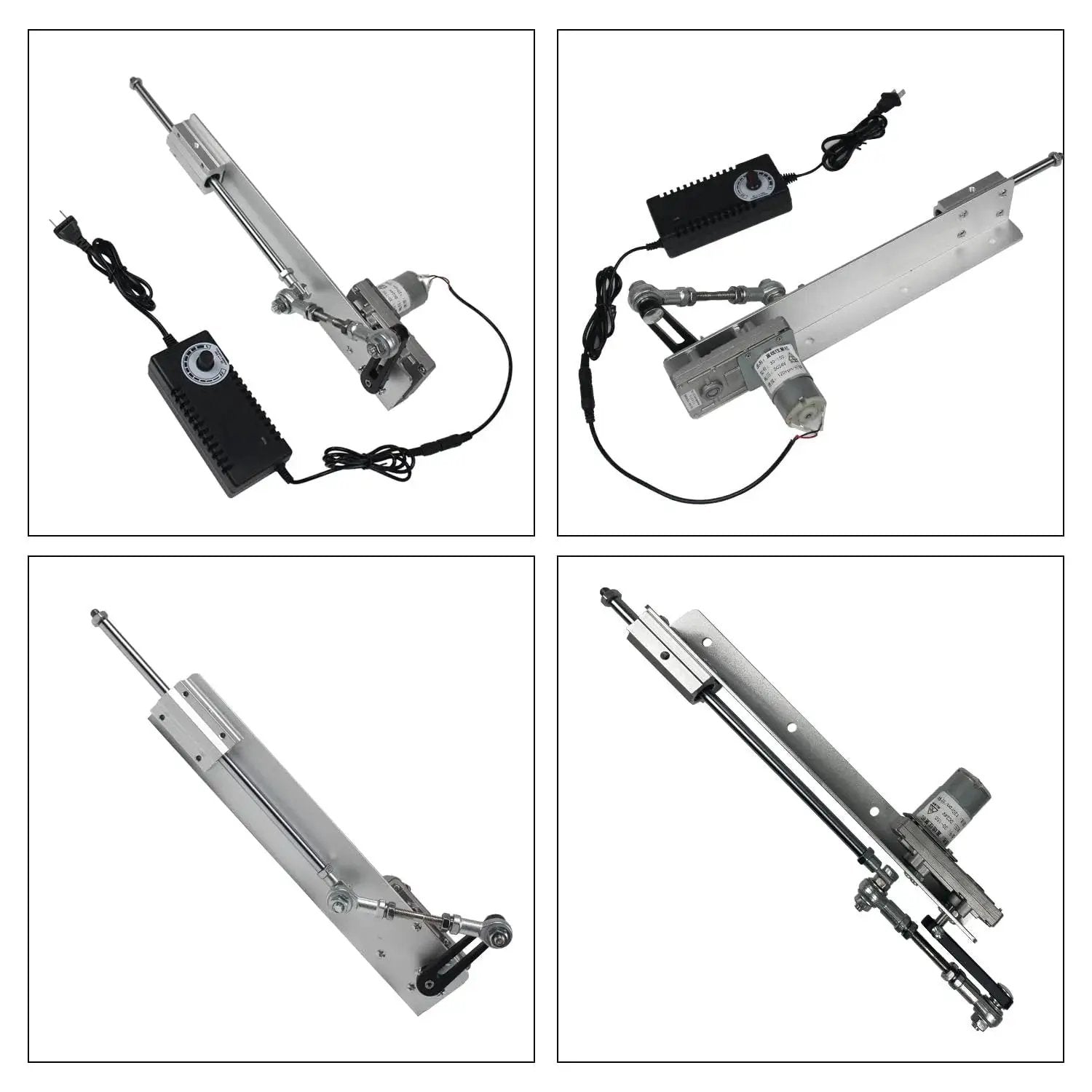 Reciprocating Linear Actuator With Adjustable Telescopic Rocker Arm Heavy Duty Gear Motor DC 24V Speed Controller And Regulation Adapter