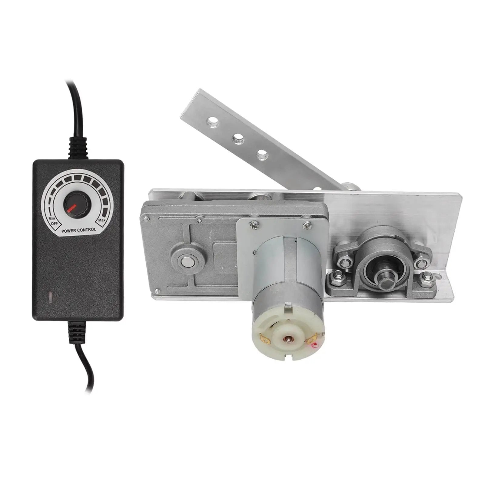 Reciprocating Linear Actuator With US Plug 100 To 240V Adjustable Speed 95 Times Per Minute Strong Power Cycling Motor Aluminum Alloy Body Easy Install Supports 10 To 130 Degree Range shown with control unit
