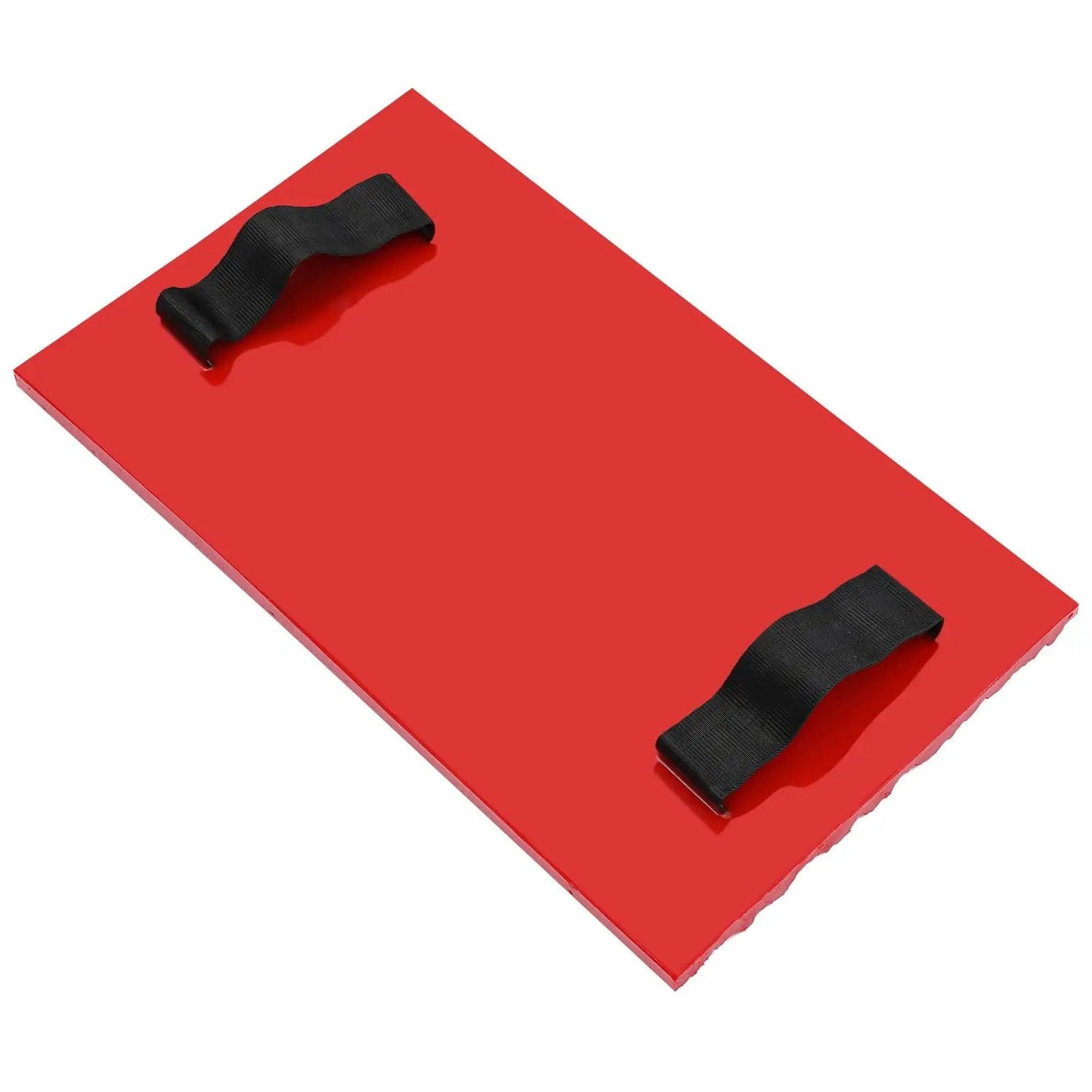 Heavy Duty Concrete Mold 434x252mm Reusable Plastic Formwork showing red mold with black handles for DIY projects
