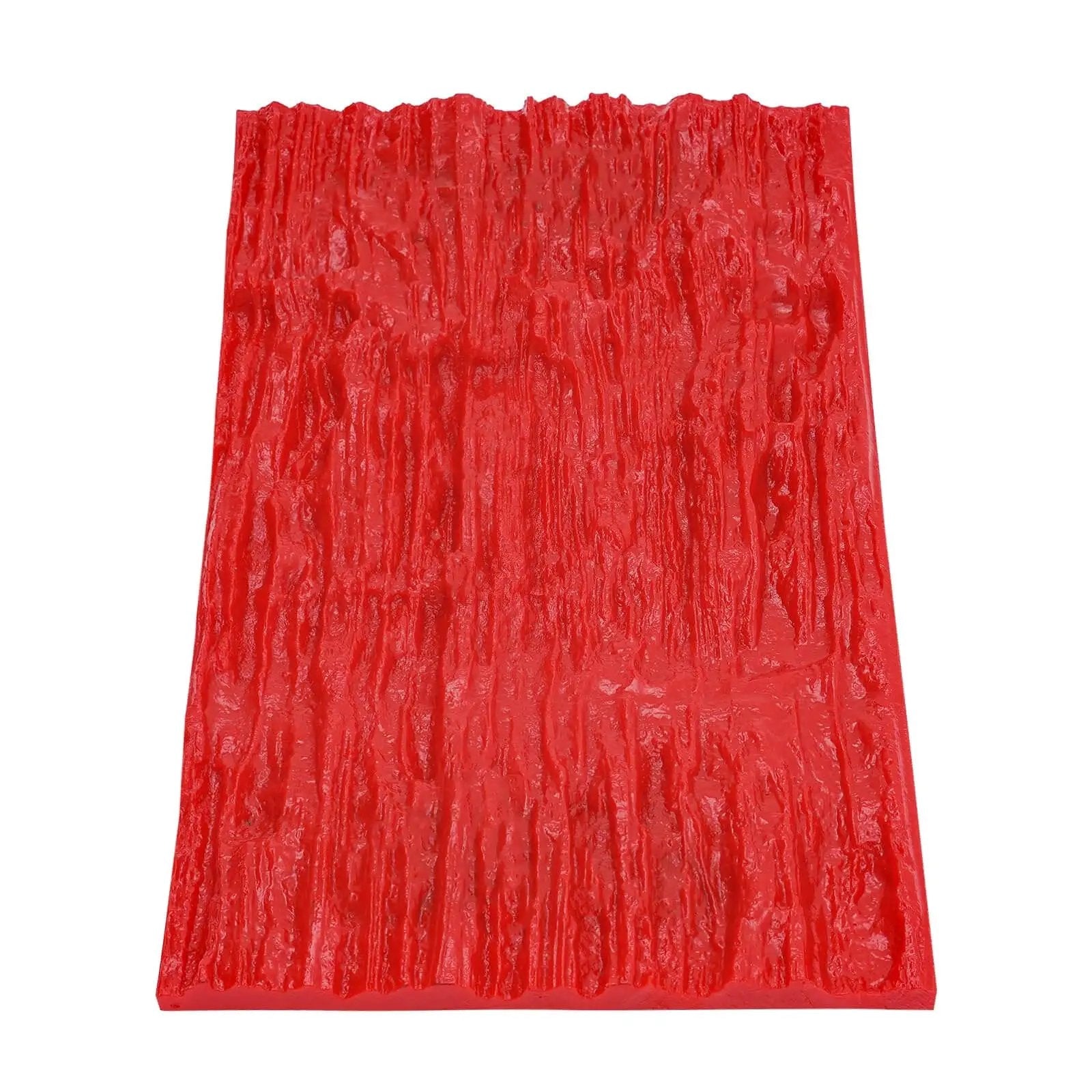 Red textured Heavy Duty Concrete Mold 434x252mm Reusable Plastic Formwork For Pavers And Slabs Built Tough For DIY Projects
