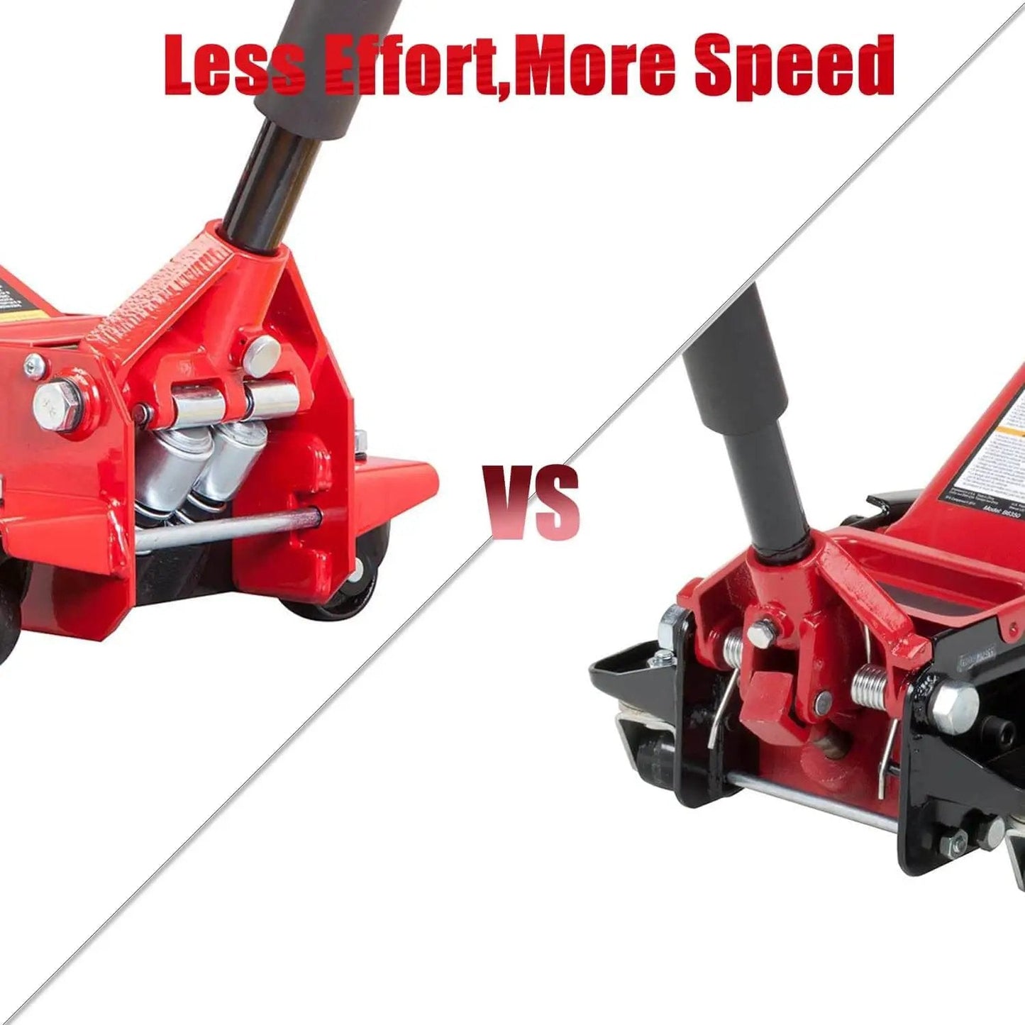Low Profile 4 Ton Hydraulic Floor Jack With Dual Piston Quick Lift Pump For Fast Lifts 4 Inch to 20 Inch Rise Ideal For Cars Trucks And SUVs Red Heavy Duty Garage Jack By Big Red Torin