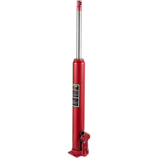 Heavy Duty 4 Ton Long Ram Hydraulic Jack With 8818 Lb Capacity For Engine Hoist And Garage Lifts, Manual Pump, Red