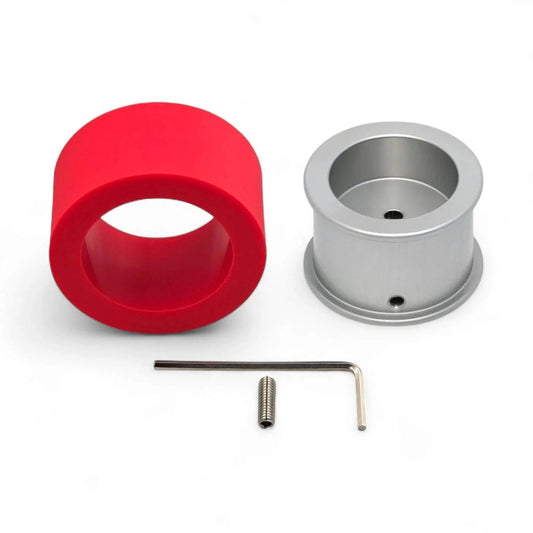 2pcs 51mm Robot Wheels Pair with high grip polyurethane traction tires Shore 30A CNC aluminum hubs 6mm bore lightweight design