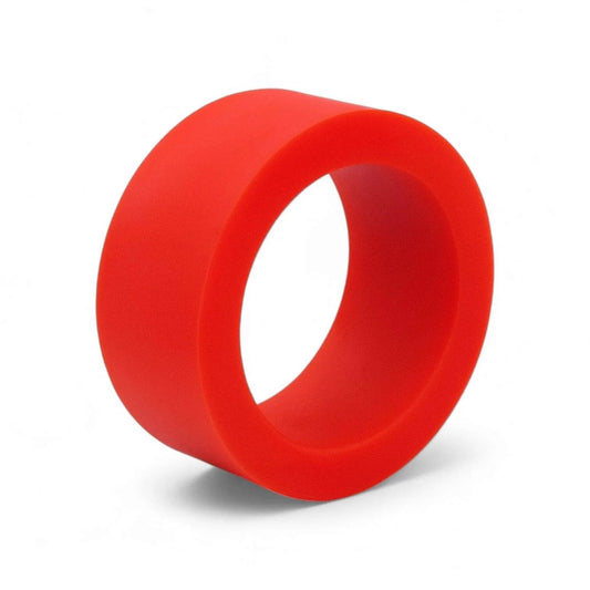 2pcs Robot Wheel Tires Pair with 51mm high grip polyurethane traction tires Shore 30A shown from front view, featuring a smooth design.