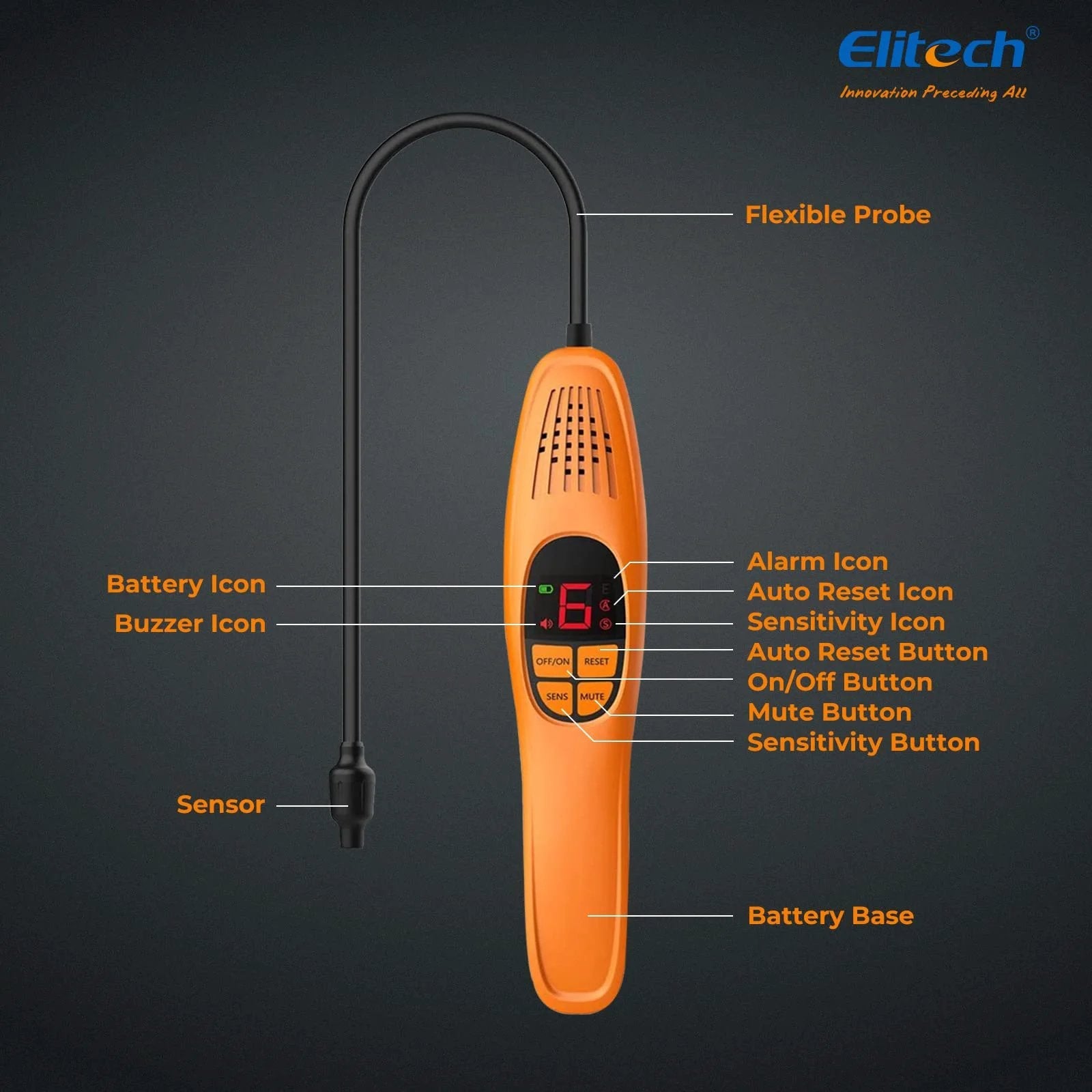 Top Pick Auto Refrigerant Leak Detector With Heated Diode Sensor For Car Air Conditioning Systems detecting R134A features flexible probe and digital display.