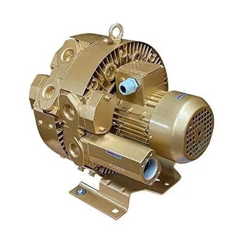 Regenerative blower EKZ 60-70 delivers high air flow at low pressure for pressure or vacuum applications, front view