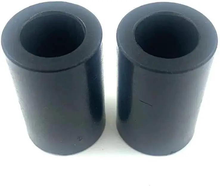 Replacement Axle Pivot Pipe Gasket 532136518 Set Of 2 for Husqvarna Craftsman, cylindrical seals on white background.
