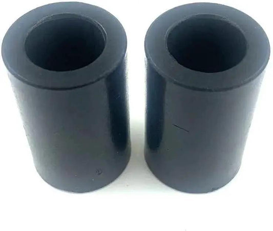 Replacement Axle Pivot Pipe Gasket 532136518 Set Of 2 for Husqvarna Craftsman, cylindrical seals on white background.