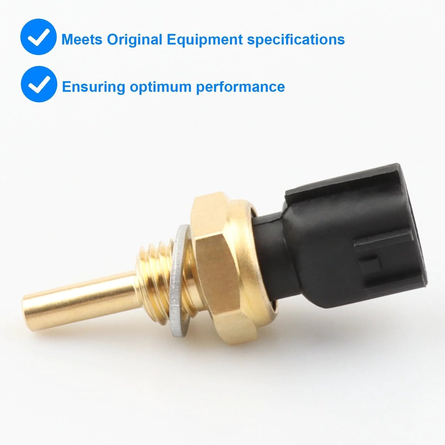 Replacement Coolant Temperature Sensor 158-0606 for Nissan and Infiniti vehicles ECT sensor with brass and plastic construction.